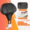 Motorcycle Rider Backrest with Detachable Plug In Backrest Mounting Kit