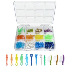 Dental Interdental Wedges Kit Adaptive Teeth Gap Wedge Tulwar/Diamond/Wedges Knife for Dental Tooth Restoration Material (Wedges MIix Kit)