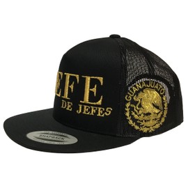 EL JEFE DE JEFES DE Guanajuato 2 Logo Federal HAT MESH Black