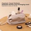 YAFIYGI Travel Perfume Atomizer Refillable Kit Includ 2Pcs Leakproof 12ml