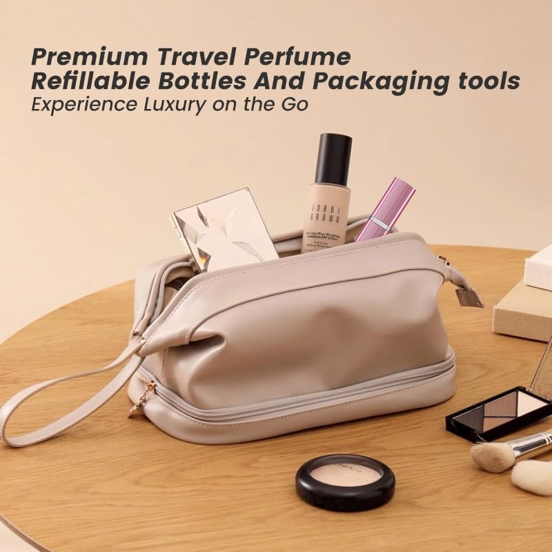 YAFIYGI Travel Perfume Atomizer Refillable Kit Includ 2Pcs Leakproof 12ml