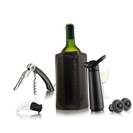 Vac-U-Vin Special Edition Wine Essentials Giftset, Standard, Black