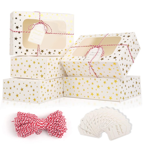 CHOUNYEE CHOUNYEE 24 PCS Christmas Cookie Boxes for Gift Giving,