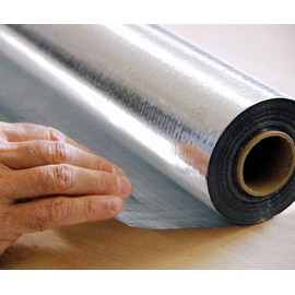 Radiant Vapor Barrier Solid Insulation Roll Aluminum FOIL Heat Shield 4X25FT