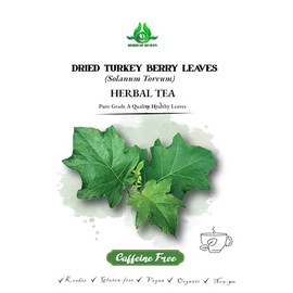 100g Turkey Berry Leaves Powder Dried Healthy Well Cleaned Leaves Powder - Pure & Natural Turkey Berry Leaves powder, Cultivated From Sri Lanka And Gluten Free- 100% Pure, Premium Quality for Cooking and Brewing Herbal Tea