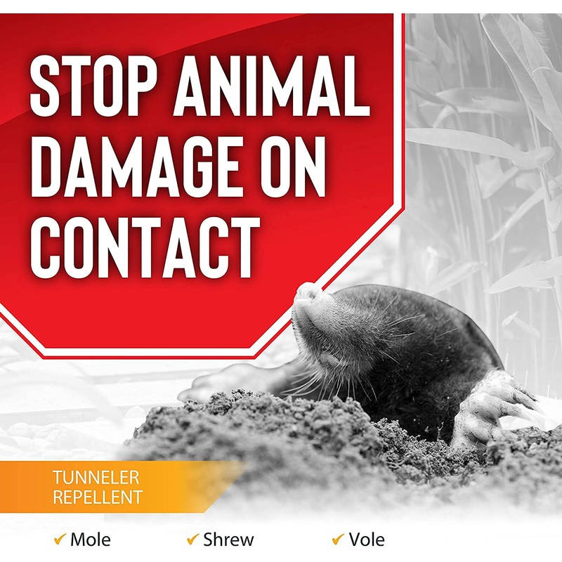 Mole & Vole Stopper, Granular Animal Repellent, All Natural, Effective