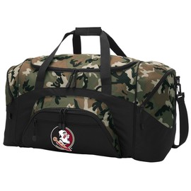 Large FSU Duffel Bag CAMO Florida State University Suitcase Duffle Luggage Gift Idea for Men Man Him!
