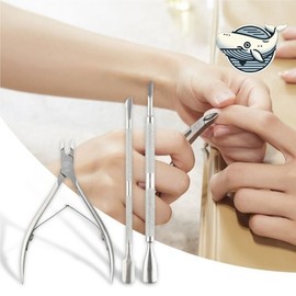 Stain Nail Clearing Tool Cuticle Remove Nipper Pusher / 스텐 손톱 정리 도구 큐티클 제거 니퍼 푸셔