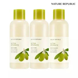 Nature Republic [네이처리퍼블릭] 진짜진짜 촉촉한 올리브 토너 2개+에멀전 1개 [Nature Republic] Real Moisturizing Olive Toner 2pcs + Emulsion 1pc