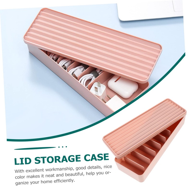 Operitacx 1Pc Desktop Cable Organizer Box Wire Storage Case with