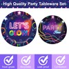 61 Piece Party Tableware Set, Children's Birthday Tableware Set, Party