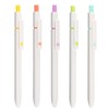 5PCS Zennyth Retractable Gel Pens Set, Quick Dry Black Ink