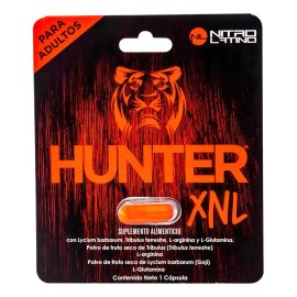 Suplemento Nutricional Cápsulas Nitro Latino Hunter XNL 500mg Energizante                                                                             