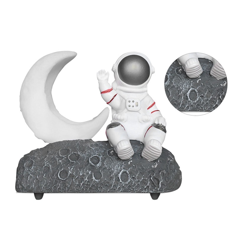 Wireless Bluetooth Speaker with LED Light Astronaut and Moon Shape