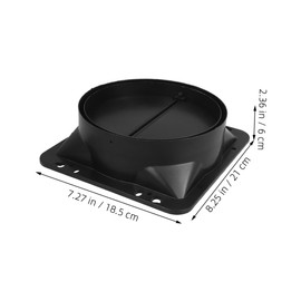 WOONEKY Hood Exhaust Fan Damper Check Valve Simple Installation Kitchen Range Hood Backflow Preventer Design for Fresh Air Home Commercial Kitchens