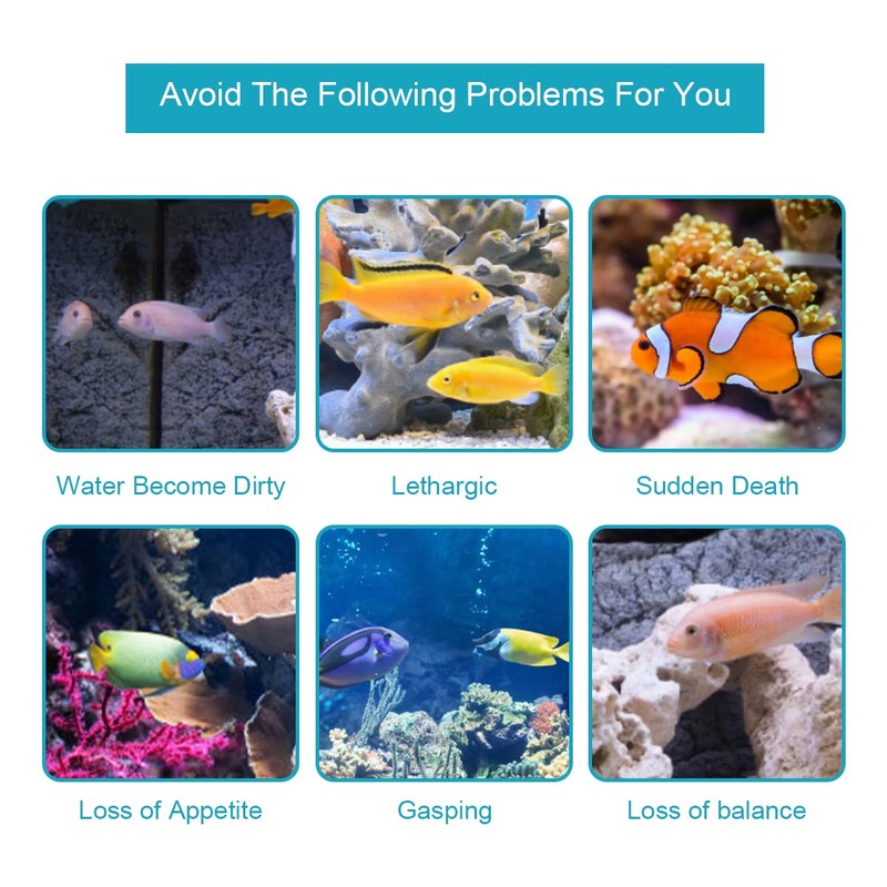 100pcs Aquarium Test Strips, 7 in 1 Fish Tank Test
