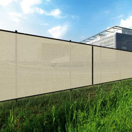 TANG Sunshades Depot Fence Privacy Screen 11'X26' Beige (TAN) 180GSM Heavy Duty Commercial Windscreen Residential Fence Netting 88% Privacy Blockage with Excellent Airflow 3 Years Warranty