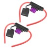 QUARKZMAN 2 Set DC 12V 8AWG 8 Gauge ATC Inline