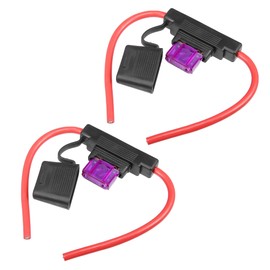 QUARKZMAN 2 Set DC 12V 8AWG 8 Gauge ATC Inline Fuse Holder with 100A Fuse