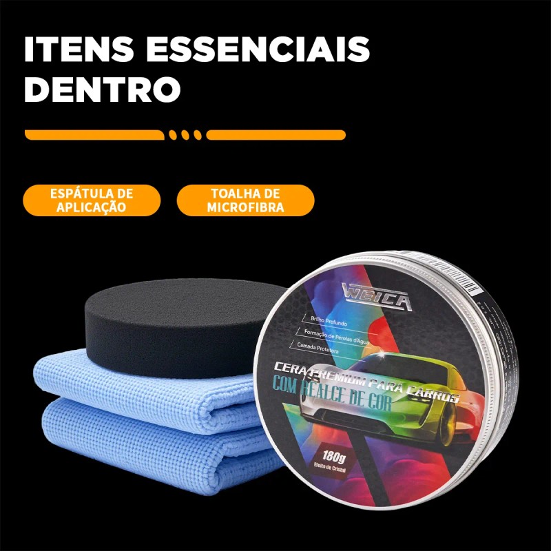 Weica Cera Carn. Dorada 180g Kit Apl.: Brillo Y Protección