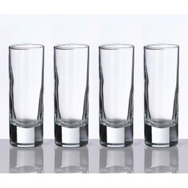 Lillian Rose Set of 4 Tall Shot Glasses, 4 Count (Pack of 1), Clear, 2.25 ounces