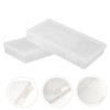DOITOOL 2Pcs Transparent Cards Organizer Cases Durable Plastic Storage Boxes