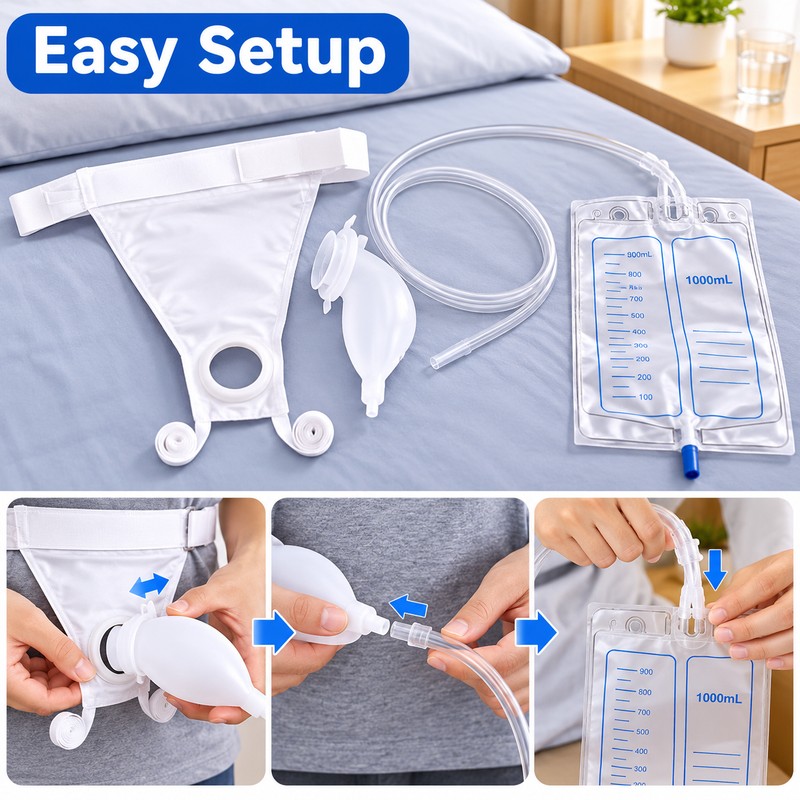 1000ml Reusable Urine Collection Bag for Men and Women –