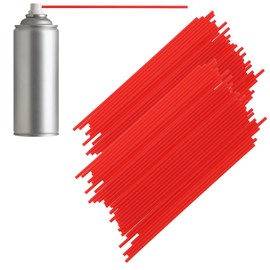 200 Pack Spray Can Straws, Red Plastic Spray Paint Nozzles for Cans, Replacement Graffiti Can Extension Pole Straw 4.7 Inch Long