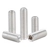 M8-1.25 x 45mm Hex Socket Set Grub Screws,Headless Cup Point,Flat
