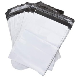 Large Poly Bags for Shipping [50 Pack] Water Resistant Self Sealing Package Mailing Envelopes #5 (12" x 15.5")