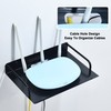 HNVNER Floating Shelves for AV Device, Metal Router Shelf Small