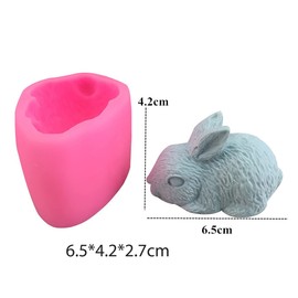 ESEDAGE Easter Rabbit Silicone Mold - Small Rabbit Design for Candle, Soap, Resin & Decorate