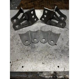 Mfab traction bar mount set 1/2” Bolt Holes With Axle Tabs For 3-1/2” Axle