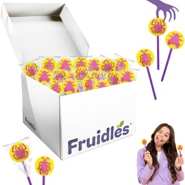 Fruidles Insects Tattoo Lollipop Suckers Candy, Great for Goody Party Bag Fillers, Individually Wrapped (Half-Pound) (5 Pounds, Bulk)