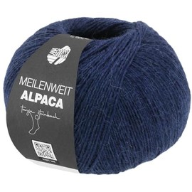 LANA GROSSA Meilenweit 100 Alpaca Cuddly Soft Alpaca Sock Yarn, in Wool Program up to 30°C, Hand Knitting Yarn Made of 70% Alpaca and 30% Polyamide, 100 g Wool for Knitting and Crocheting, 420 m Yarn