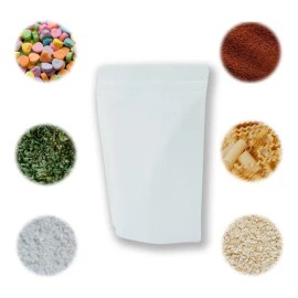 Bolsa C/zipper Laminada Mate 454g Café Alimentos100pz