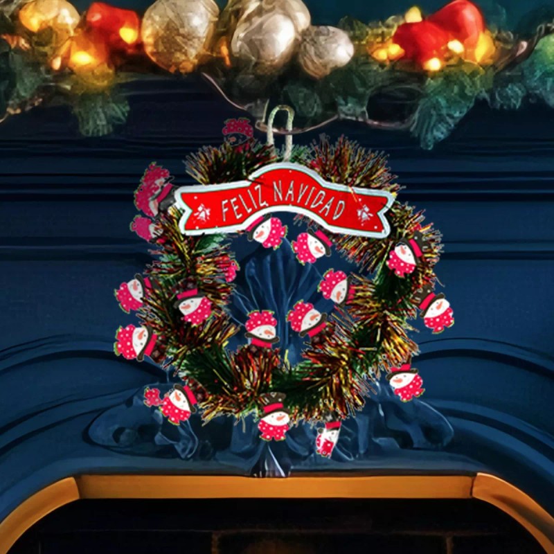 Jands Mini Coronas Navideñas Para Decoracion 4pz