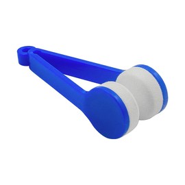 Laroal 10-teiliges Mini-Mikrofaser-Reiniger-Set mit weicher Bürste, Brillenbürsten-Reinigungsset, Sonnenbrillen-Reinigungsclips, unverzichtbare Brillenreiniger, blau