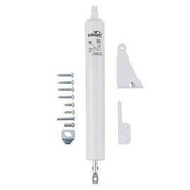 Wright Products Pneumatic Storm Door Closer – Adjustable, Smooth-Closing with Hold-Open Washer (Transitional, White)