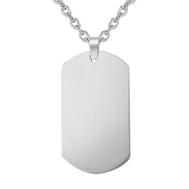 Dog Tag Necklace for Men Stainless Steel Mens Dog Tag Necklace for Boys Layered Dog Tag Necklace Gifts for Men