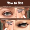 4PCS Eyeliner Stencil, Eyeshadow Applicators, Eyetour Eyeshadow Tool, 3-in-1 Eyebrow,