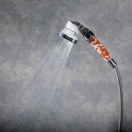 ACTIVE SHOWER - The economical shower head - environmentally friendly and water treatment - 60% water saving - 260% more pressure - 3 jet types - 3 jet types - 3 tourmaline ball filters