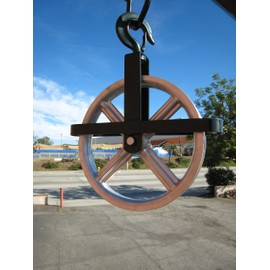 CBM Scaffold 12" Aluminum Hoist Pulley Wheel Working Load up to 1000 Lbs Lifting or Lowering