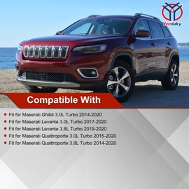 Yeedaky 4Pcs Oxygen O2 Sensor 670004022 Oxygen Sensor Upstream and Downstream Fits for Maserati Ghibli 2014-2020 Levante 2017-2020 3.0L Turbo 670002199 670009076