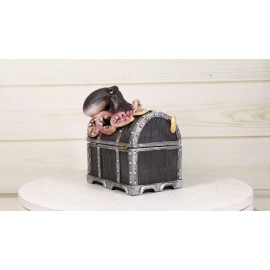 Ebros Gift Nautical Marine Ocean Octopus Kraken Guarding Treasure Chest Decorative Box