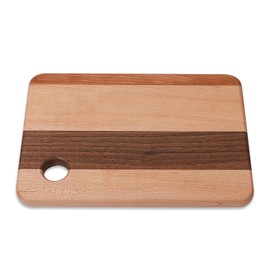 CONSDAN Small Wood Cutting Board for Kitchen, Hardwood Chopping Board for Meat, Vegetables, Fruits, Bread, and Cheese 10-1/2 x 7 x 10/16 in