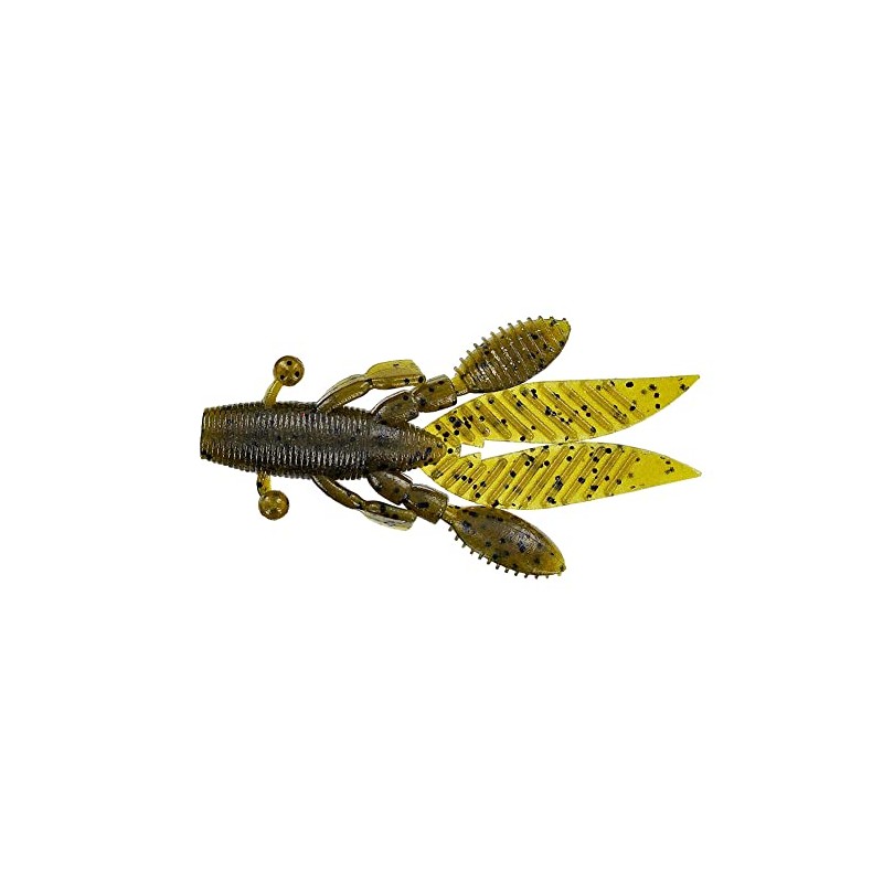 Yamamoto Flappin’ Hog 3.75", Green Pumpkin w/ large black