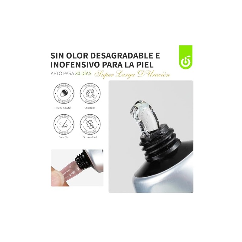 Cherimoya Pegamento para Uñas Soft Gel para Uñas Press On