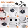 4PCS Heavy Duty Toilet Seat Fastener Bolt Kit - M5