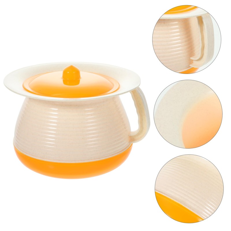 SAFIGLE Portable Bedpan Urinal Pot with Cover Lightweight Night Spittoon